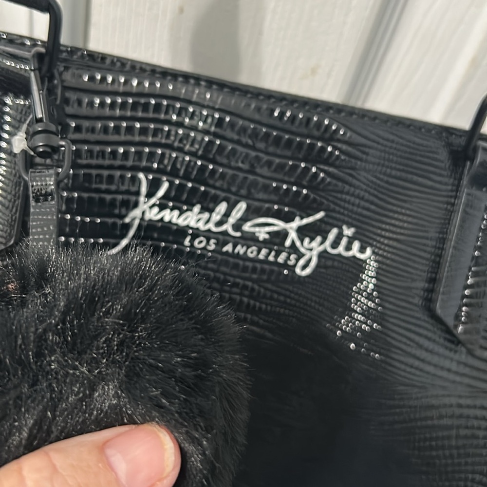 Kendall & Kylie Glossy Black Tote - Picture 6 of 6